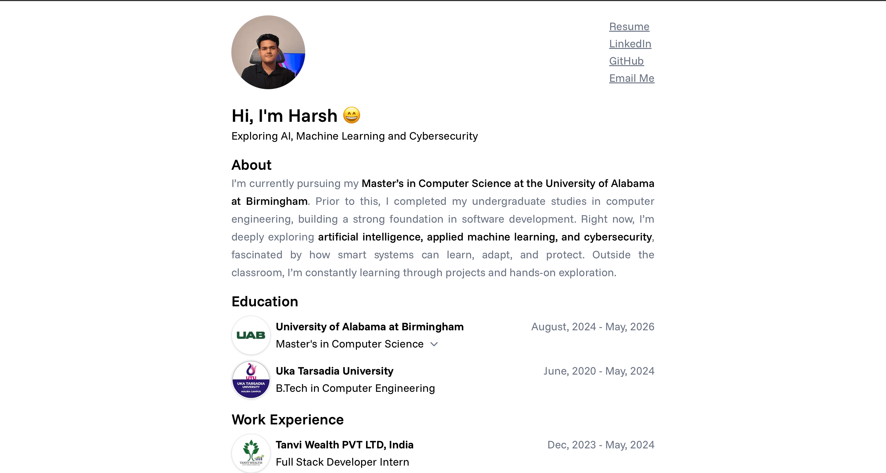 Personal portfolio